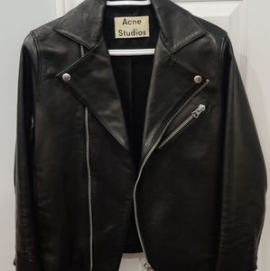 Acne studio xs leather jacket